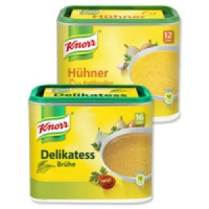 Knorr Gem&uuml;se-Br&uuml;he, Delikatess-Br&uuml;he, H&uuml;hner Kraft-Bouillon oder Fleis 2.79&nbsp;&euro;