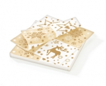 12 Weihnachts-Servietten aus Papier