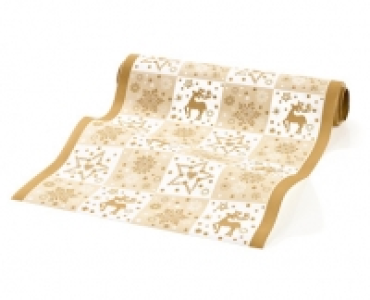 1 Weihnachts-Tischl&auml;ufer aus Papier