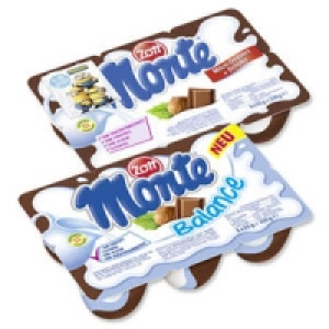 Zott Monte Milch-Dessert + Schoko 0.99 €
