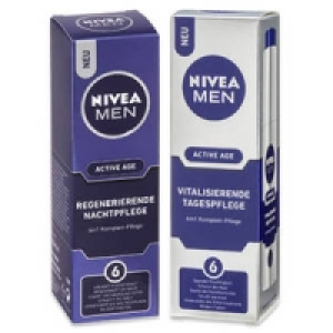 Nivea Men Active Age Anti-Falten Tages- oder Nachtpflege 9.79&nbsp;&euro;