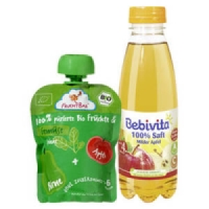 Bebivita Saft oder FruchtBar Quetschmus 0.79 €