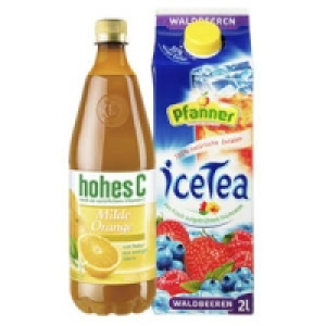 hohes C oder Pfanner Eistee 1.11 €
