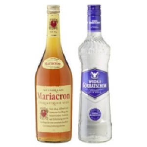 Mariacron Weinbrand, Wodka Gorbatschow oder Citron 6.49&nbsp;&euro;