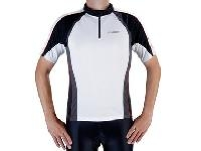 Chiba Trikot Gent Cross weiß-grau-schwarz