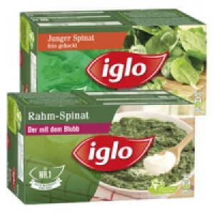 iglo Rahm- oder Junger Spinat 1.19&nbsp;&euro;