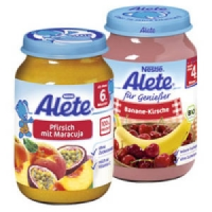 Alete Fr&uuml;chte oder Frucht + Getreide 0.79&nbsp;&euro;