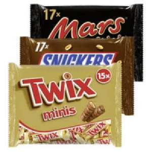 Mars, Snickers, Twix, Bounty oder MilkyWay minis 1.99&nbsp;&euro;
