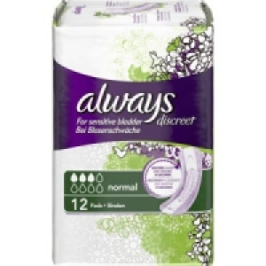 always discreet Slipeinlagen/Binden 2.49&nbsp;&euro;