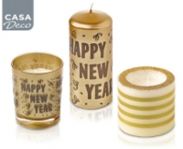 CASA DECO®Kerzensortiment Silvester