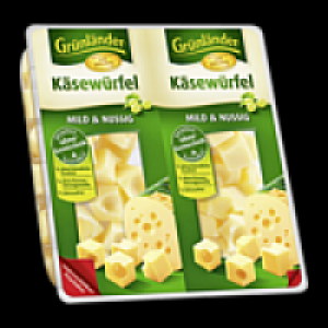 Gr&uuml;nl&auml;nder K&auml;se-Scheiben oder -W&uuml;rfel