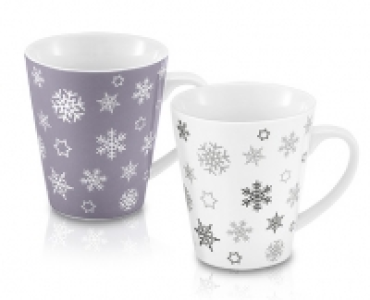 Kaffee- und Teebecher, 2er-Set  Winter Chalet 