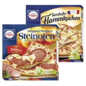 Original Wagner Steinofen Pizza Salami oder Flammkuchen Elsässer Art 1.66 €