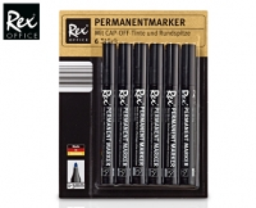 REX® OFFICE Permanent-Marker, 6 Stück
