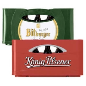 Bitburger Pils Stubbi oder König Pilsener Steinie 8.49 €