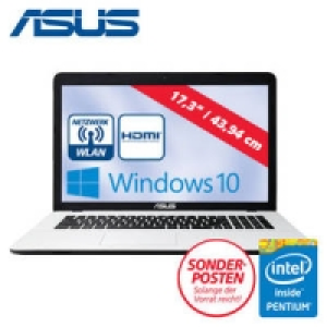 Notebook F751SA-TY015T mit Intel Pentium N3700 Quad-Core (4 x bis zu 2