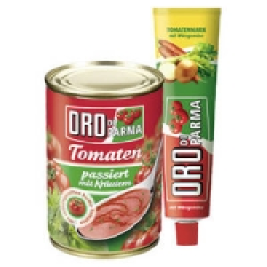 Oro di Parma Tomaten, st&uuml;ckig, passiert, Pizzasauce oder Tuben