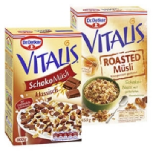 Dr. Oetker Vitalis Schoko oder Roasted Schoko-Nuss-M&uuml;sli