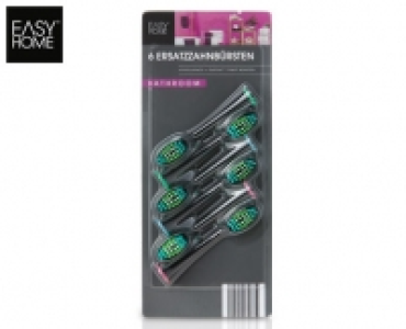 EASY HOME Ersatzzahnbürsten, 6 Stück
