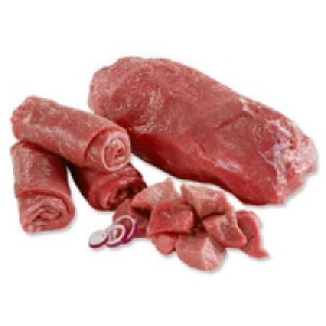 Frische Rinderrouladen, Rinderbraten oder Rindergulasch