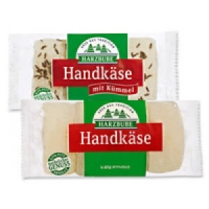 Harzbube Handk&auml;se, mit und ohne K&uuml;mmel