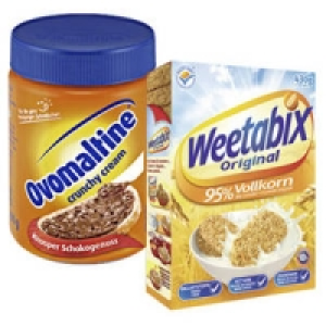 Weetabix Englisches Weizenfr&uuml;hst&uuml;ck oder Ovomaltine crunchy cream 2.49&nbsp;&euro;