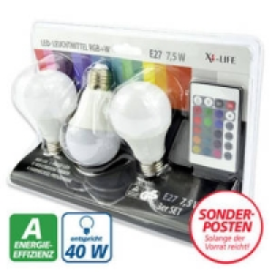 LED-Lampen-Set RGB+W
