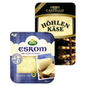 Arla Esrom oder Castello H&ouml;hlen-K&auml;se Classic