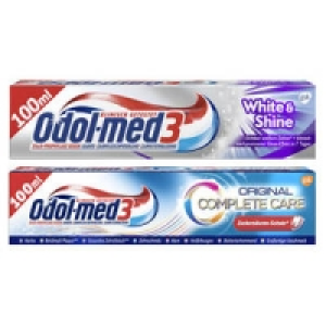 Odol-med 3 Zahncreme White & Shine, Samtweiß oder Complete Care 1.79 €
