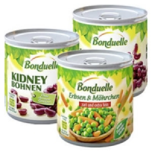 Bonduelle Kidney-Bohnen oder Erbsen mit M&ouml;hren zart und extra fein