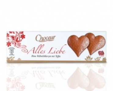 CHOCEUR®Feine Relief Schokoladenherzen Alles Liebe