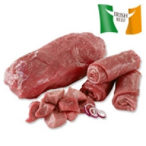 Frische Irische Rinderrouladen, Rinderbraten oder Rindergulasch 7.77&nbsp;&euro;