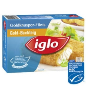 iglo Goldknusper-Filets Gold-Backteig