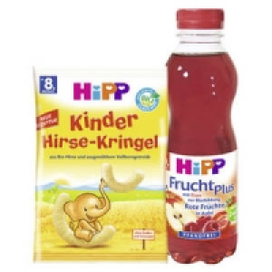 Hipp Bio-S&auml;fte + Mineralwasser oder Bio-Hirse-Kringel