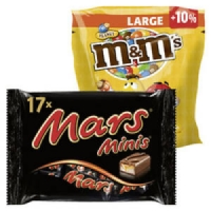 m&m s + 10 % gratis, Mars-, Snickers-, Twix-, Bounty oder MilkyWay Min
