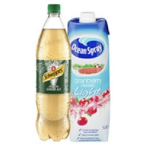 Schweppes Bitter Lemon, American Ginger Ale, Indian Tonic Water oder O 1.39&nbsp;&euro;