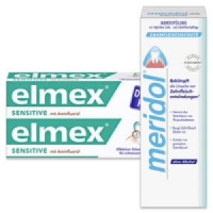 elmex Sensitive, meridol Zahncreme, elmex Sensitive Zahnsp&uuml;lung oder m 3.79&nbsp;&euro;