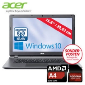 Notebook ES1-520 mit AMD A4-5000 Quad-Core (4 x bis zu 1,5 GHz) 399.00&nbsp;&euro;