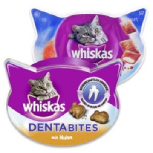 Whiskas Dentabites oder Knuspertaschen 0.79 €
