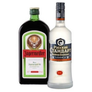 J&auml;germeister oder Russian Standard Vodka 9.99&nbsp;&euro;