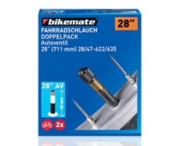 BIKEMATE®Fahrradschlauch-Doppelpack
