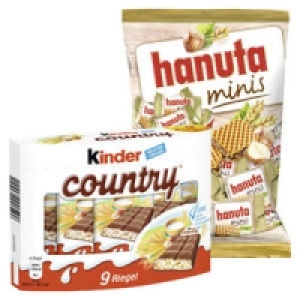 hanuta minis oder kinder country
