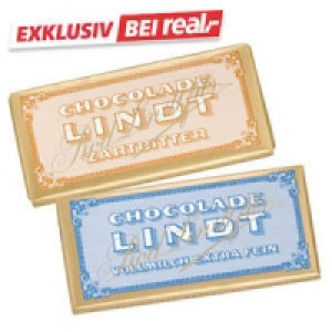 Lindt Tafelschokolade Vollmilch oder Zartbitter