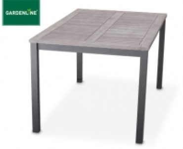GARDENLINE®Alu-Gartentisch mit Holzplatte 99.99 €