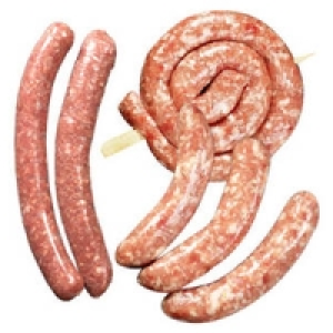 Frische Bratwurst vom Kalb, Rind, Fr&auml;nkische Art oder Bratwurstschneck