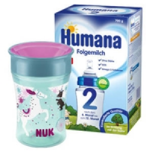 Humana Folgemilch 2 oder NUK Magic Cup 8.99 €