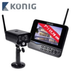 Funk-&Uuml;berwachungskamera-System mit 7-LCD-Monitor TRANS60 169.00&nbsp;&euro;