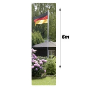 Alu-Fahnenmast mit Deutschland Fahne