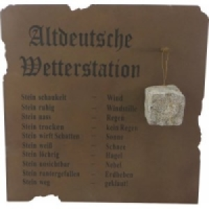 Wandbild Altdeutsche Wetterstation