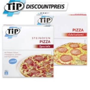 Pizza Edelsalami oder Steinofen Speciale